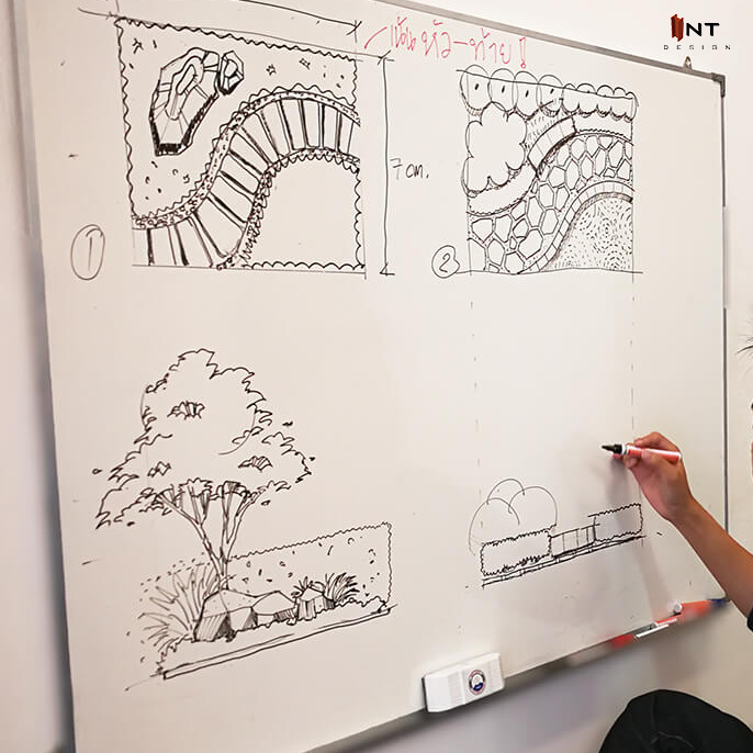 รูปคลาสเรียน landscape design-garden design-เรียนจัดสวน-เรียนออกแบบภูมิทัศน์-เรียนภูมิสถาปัตย์-เรียนออกแบบภายนอก